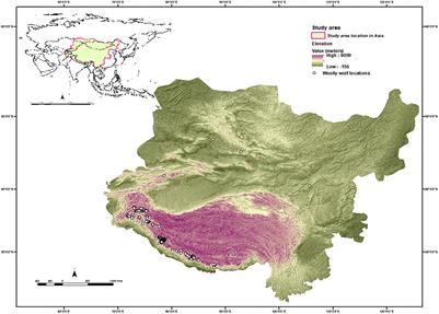 Modeling Potential Impacts of Climate Change on the Distribution of Wooly Wolf (Canis lupus chanco)